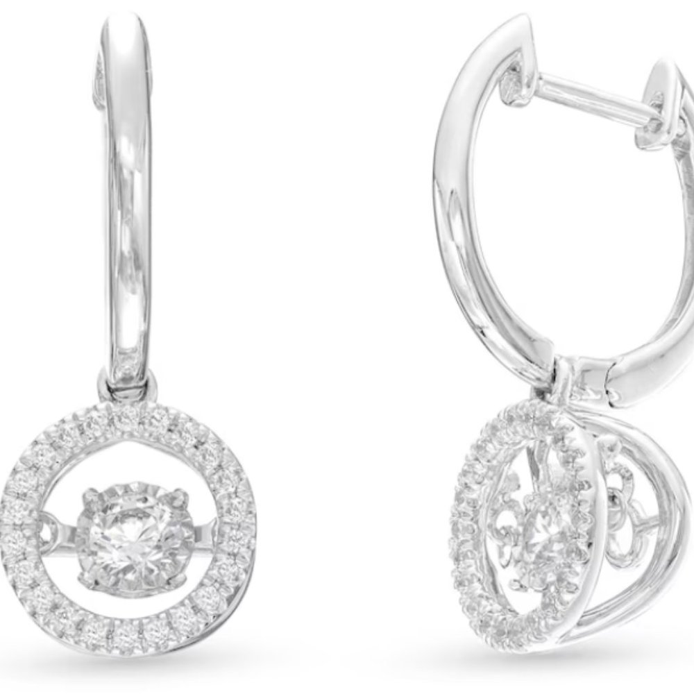 Unstoppable Love Diamond New - Single Earring 1/2 ct tw Round-Cut 10K White Gold
